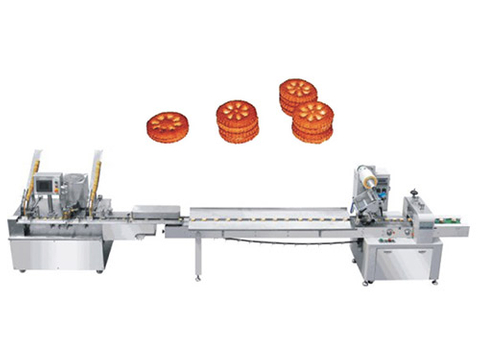 Biscuit Sandwiching and Packing Machine